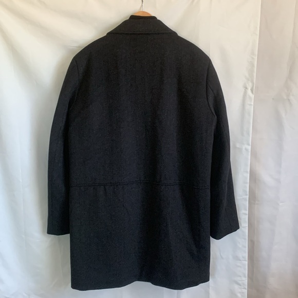 Jos. A. Bank Black Winter Coat Wool blend. XL 46Long - Picture 2 of 10